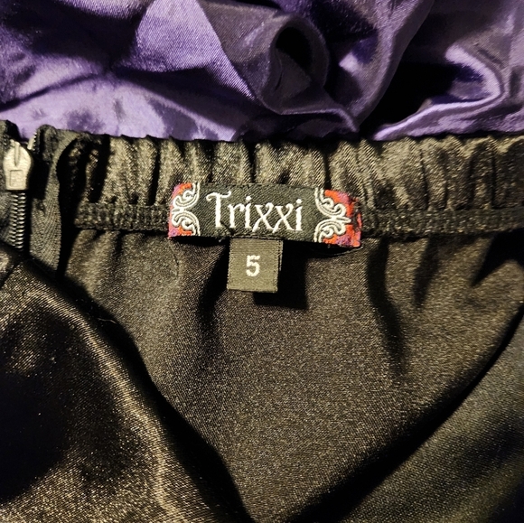 Trixxi Silk Ruffle Strapless Dress - Picture 4 of 7